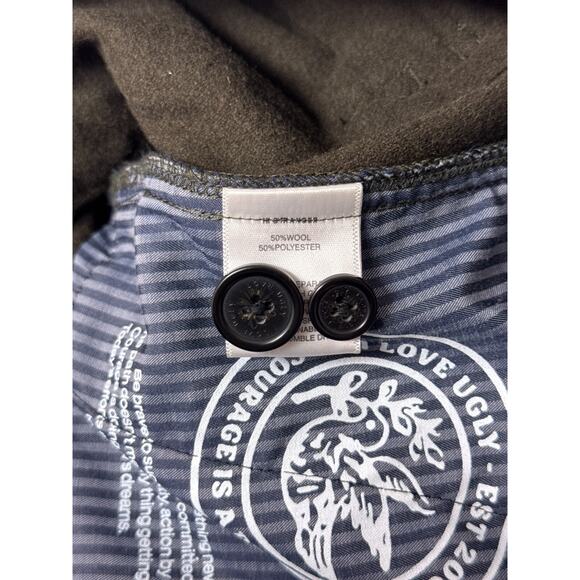 I Love Ugly Pants Large x 28 Mens Winston Militia Cargo Loose Tailored Fit Green - Picture 7 of 7